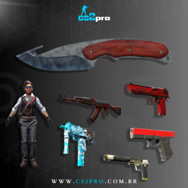 FACA + 6 SKINS + TOP COMPRADOR